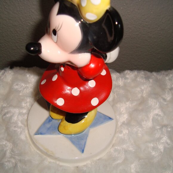 Vintage 90’s Minnie Mouse Ceramic Figurine Collectible Schmid Walt Disney Co - Picture 5 of 12